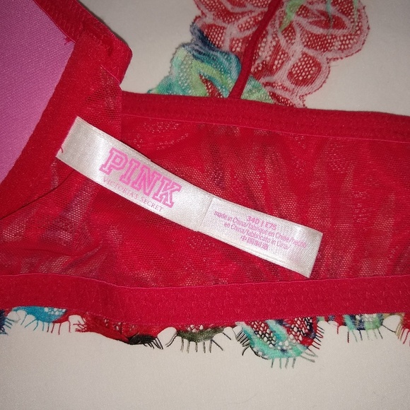 🔴SOLD🔴 NWOT PINK Red Palm Set 💋 - Picture 6 of 8